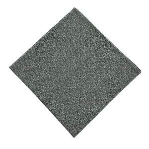Grey & Black Micro Foliage Pocket Square
